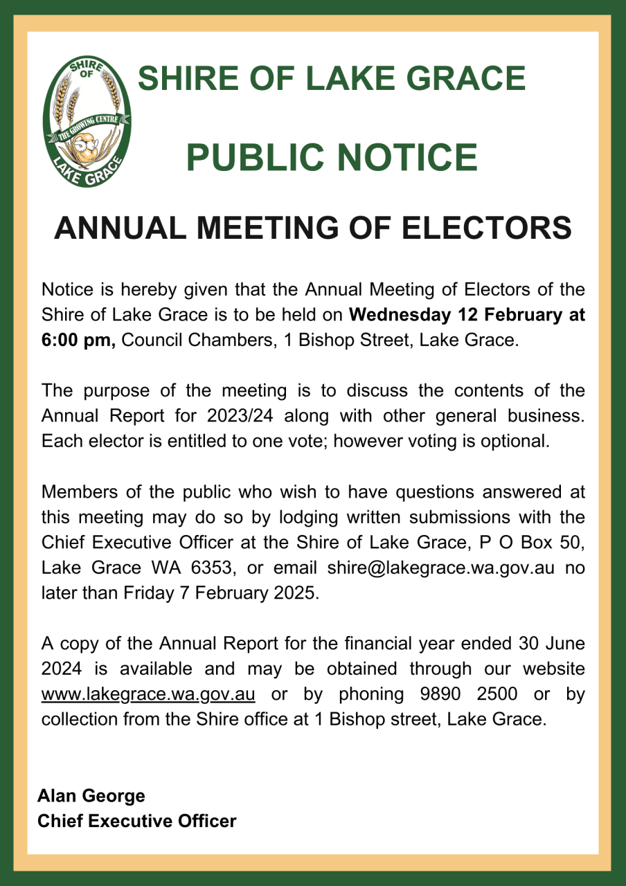 AGM Electors 2025