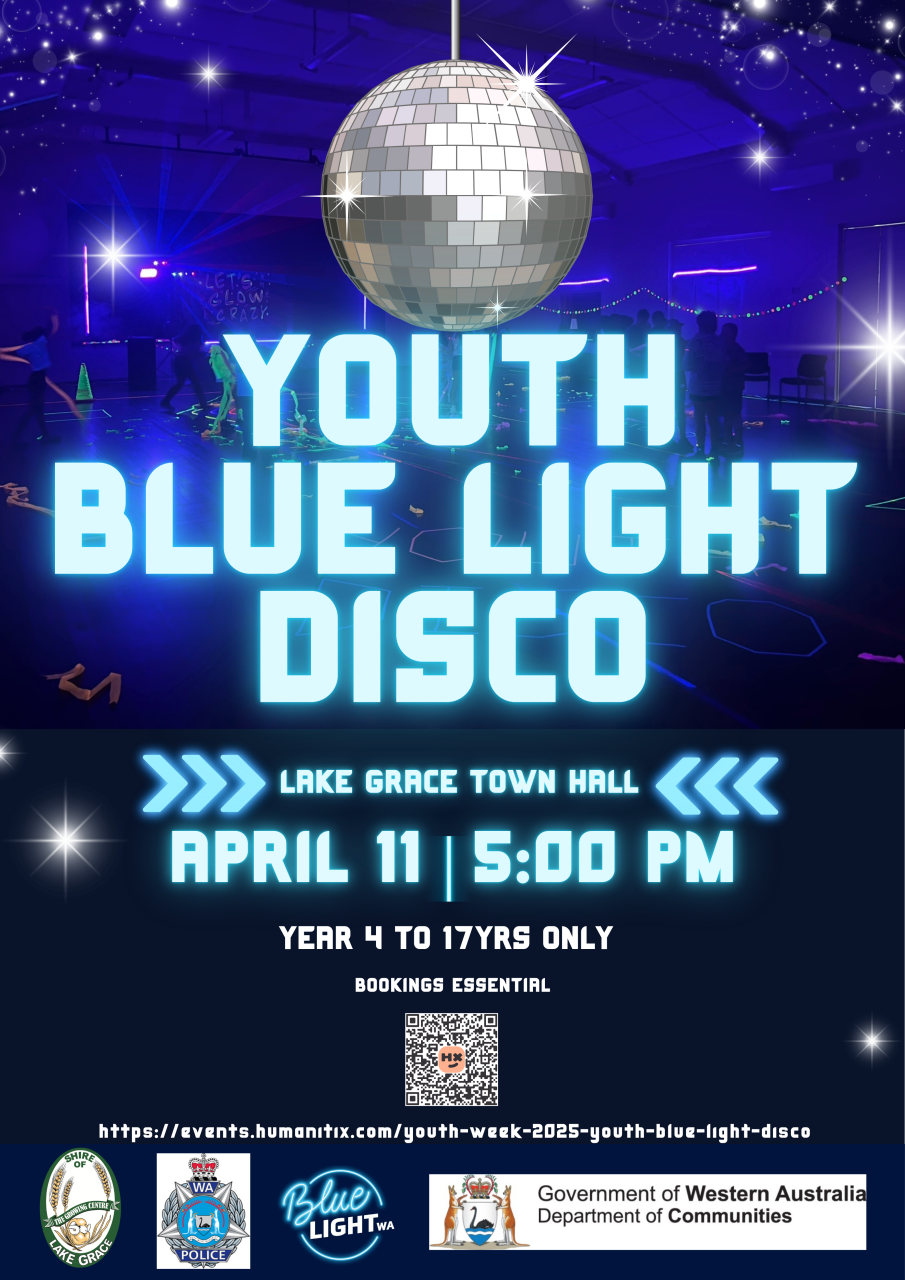 Youth Week WA 2025 - Blue Light Disco