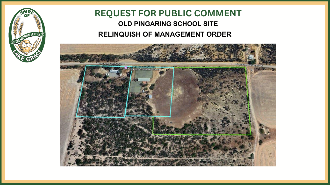 Request for Public Comment - Old Pingaring School Site